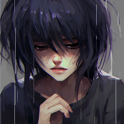 Image For Post | Detailed depiction of a desolate anime girl, evident in expressive eyes and subdued colour palette. sad anime pfp female - [Anime Sad Pfp Central](https://hero.page/pfp/anime-sad-pfp-central)