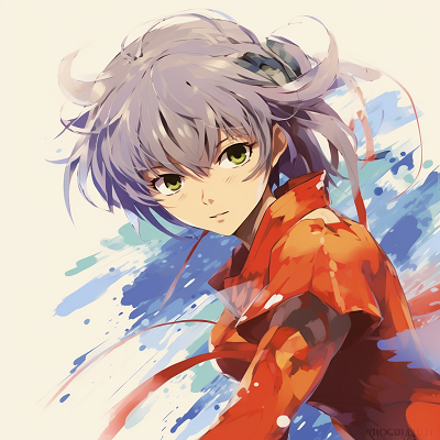Image For Post | Close-up on Asuka's determined gaze, intense contrast and fine attention to facial details. unique anime pfp suggestions - [Best Anime PFP](https://hero.page/pfp/best-anime-pfp)