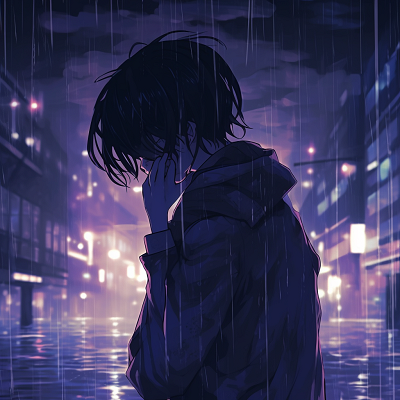 Image For Post | A male character standing solitary in an urban cityscape, muted tones. aesthetic depressed pfp images - [Depressed Anime PFP Collection](https://hero.page/pfp/depressed-anime-pfp-collection)