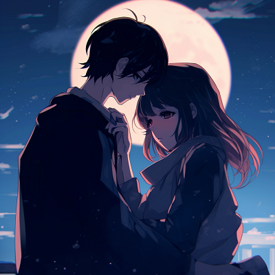 Image For Post | Anime lovebirds lost in each other under star-lit sky, contrasting colors. adorable anime couple pfp - [Anime Couple pfp](https://hero.page/pfp/anime-couple-pfp)