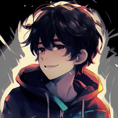 Image For Post | Anime boy exhibiting an energetic expression, accentuated by bold lines and eye-catching colors. anime guy pfp styles - [Anime Guy PFP](https://hero.page/pfp/anime-guy-pfp)