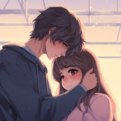 Image For Post | An adorable anime duo in a warm hug, gentle color scheme and smooth linework. adorable couple anime pfp - [Couple Anime PFP Themes](https://hero.page/pfp/couple-anime-pfp-themes)