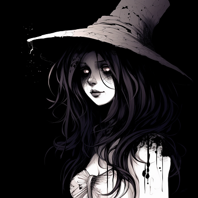 Image For Post | Haunted witch in a sorrowful mood, cold palette and detailed shading. gothic scary anime pfp pfp for discord. - [Scary Anime PFP Collection](https://hero.page/pfp/scary-anime-pfp-collection)