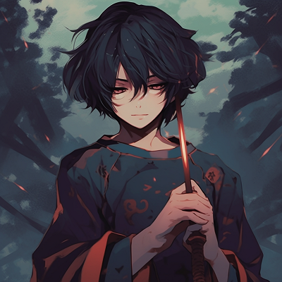 Image For Post | Intense gaze of the samurai character, sharp drawn eyes and subdued tones. aesthetic anime pfp boys pfp for discord. - [Aesthetic Anime Pfp Focus](https://hero.page/pfp/aesthetic-anime-pfp-focus)