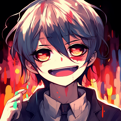 Image For Post | Anime character with a condescending laugher, detailed expression, bold lines and high contrast hues. creating a cringe anime pfp pfp for discord. - [cringe anime pfp](https://hero.page/pfp/cringe-anime-pfp)