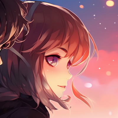 Image For Post | Two characters in a sunlit setting, warm colors and relaxed postures. gender-neutral match pfp for friends pfp for discord. - [match pfp for friends, aesthetic matching pfp ideas](https://hero.page/pfp/match-pfp-for-friends-aesthetic-matching-pfp-ideas)
