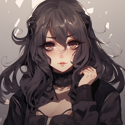 Image For Post | A gothic-themed Egirl character, with heavy dark shades and high contrast. original egirl pfp anime pfp for discord. - [Best Egirl Pfp Anime Suggestions](https://hero.page/pfp/best-egirl-pfp-anime-suggestions)