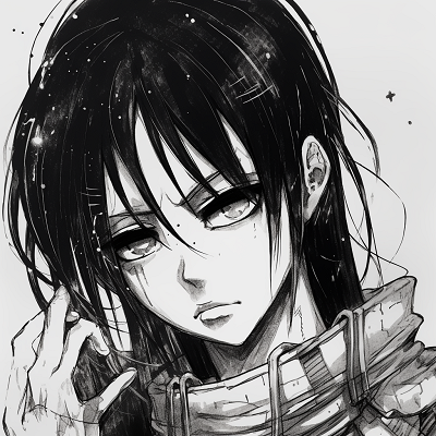 Image For Post | Grunge-inspired art of Attack on Titan, presenting Levi with monochrome palette and rough textures. creative anime grunge pfp concepts pfp for discord. - [Superior Anime Grunge Pfp](https://hero.page/pfp/superior-anime-grunge-pfp)