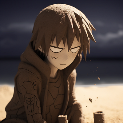 Image For Post | Profile picture of Gaara captured in deep thought, heavy shadows and saturated hues. popular depressed anime characters pfp pfp for discord. - [Anime Depressed PFP Collection](https://hero.page/pfp/anime-depressed-pfp-collection)