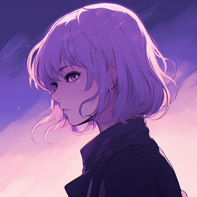 Image For Post | Portrayal of an anime character with twinkling purple eyes under the stars, detailed accents and deep shades. aesthetic purple anime pfp pfp for discord. - [Purple Pfp Anime Collection](https://hero.page/pfp/purple-pfp-anime-collection)