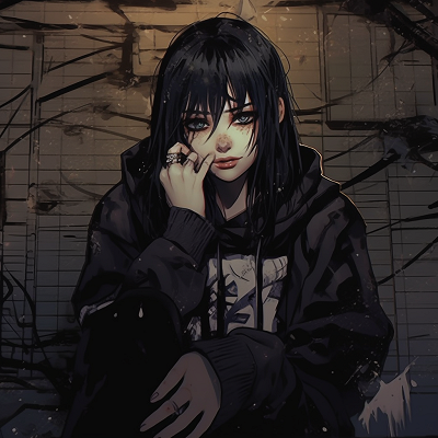 Image For Post | Cyberpunk-themed anime character with grunge elements, futuristic feel and muted neon colors. artistic grunge aesthetic pfp pfp for discord. - [All about grunge aesthetic pfp](https://hero.page/pfp/all-about-grunge-aesthetic-pfp)