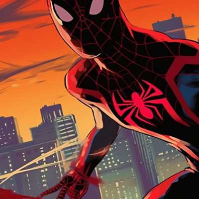 Image For Post | Two characters swinging across the skyline in their spiderman attire, bold color palette emphasizing the cityscape. celebrity spider man matching pfp pfp for discord. - [spider man matching pfp, aesthetic matching pfp ideas](https://hero.page/pfp/spider-man-matching-pfp-aesthetic-matching-pfp-ideas)