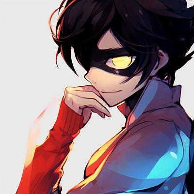 Image For Post | Two characters in superhero outfits, bold lines and vivid colors, back-to-back in a ready position. anime friends matching pfp pfp for discord. - [anime matching pfp, aesthetic matching pfp ideas](https://hero.page/pfp/anime-matching-pfp-aesthetic-matching-pfp-ideas)