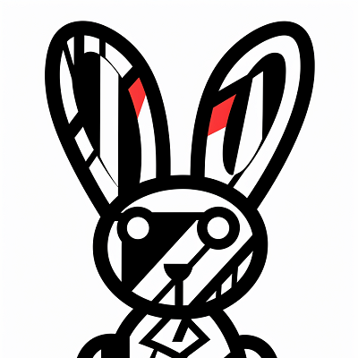 Image For Post Retro Art Bunny Page - Printable Coloring Page
