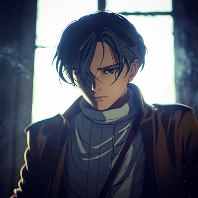 Image For Post | A grittier, detailed portrait of Levi Ackerman, showcasing the harsh lines and somber tones. anime boy pfp styles anime pfp - [Anime Boy PFP Art](https://hero.page/pfp/anime-boy-pfp-art)