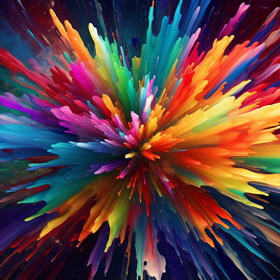Image For Post Abstract Art Wallpaper Colorful Collisions - Wallpaper