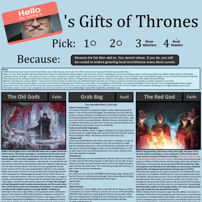 Image For Post Gifts of Thrones CYOA