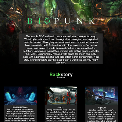 Image For Post Biopunk CYOA by Mister_Villain