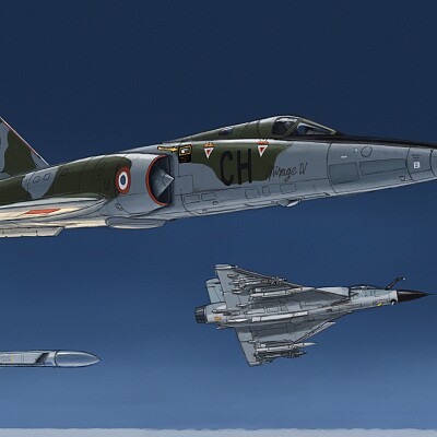 Image For Post Dassault Mirage IV escorted by a Mirage 2000