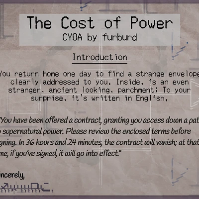 Image For Post The Cost of Power CYOA by FurBurd