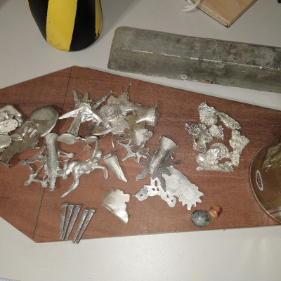 Image For Post | I'm guessing (aside from the nails) that these pieces are all aluminum.