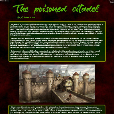 Image For Post The Poisoned Citadel CYOA (aka become a lich) by WildMagicAnon