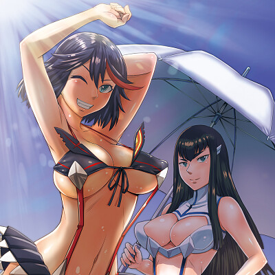 Image For Post Ryuuko and Satsuki at the beach