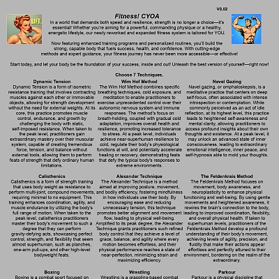 Image For Post Fitness! CYOA v0.02