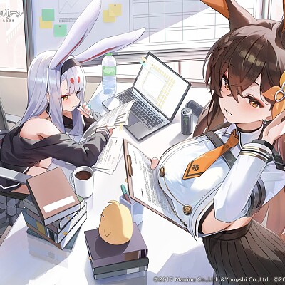 Image For Post Shimakaze and Chikuma busy with paperwork