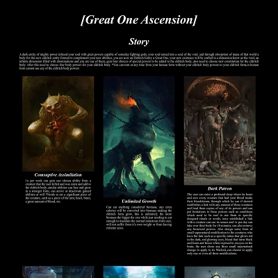 Image For Post Great One Ascension CYOA by spiritmonkeyapple