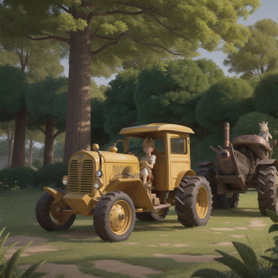 Image For Post Anime, pharaoh, museum, forest, tractor, fairy, HD, 4K, AI Generated Art
