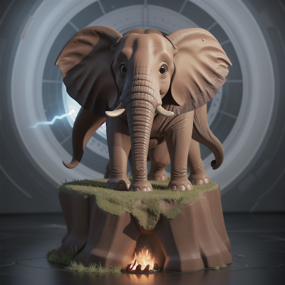 Image For Post Anime, elephant, hero, scientist, fish, storm, HD, 4K, AI Generated Art