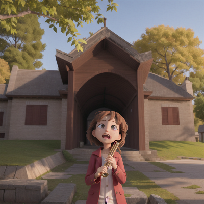 Image For Post Anime, park, earthquake, flute, museum, crying, HD, 4K, AI Generated Art