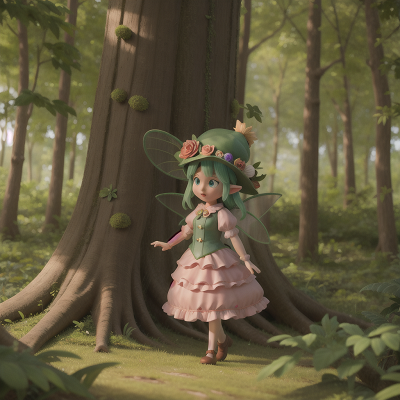 Image For Post Anime, fairy, forest, scientist, queen, hat, HD, 4K, AI Generated Art