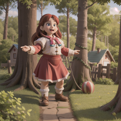 Image For Post Anime, joy, dwarf, circus, forest, map, HD, 4K, AI Generated Art