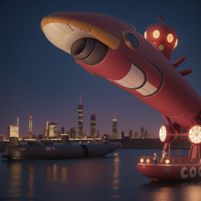 Image For Post Anime, alien, city, circus, camera, submarine, HD, 4K, AI Generated Art