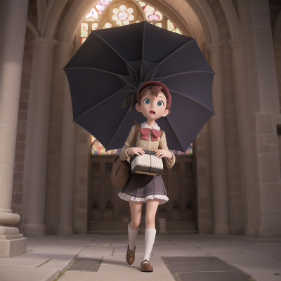 Image For Post Anime, cathedral, accordion, airplane, alien, umbrella, HD, 4K, AI Generated Art
