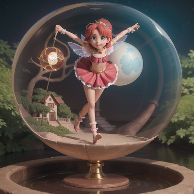 Image For Post Anime, river, circus, crystal ball, fairy dust, teleportation device, HD, 4K, AI Generated Art