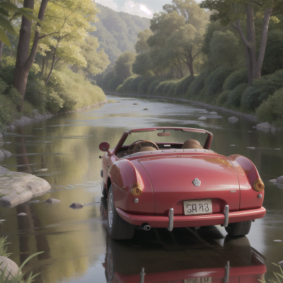 Image For Post Anime, trumpet, river, car, romance, book, HD, 4K, AI Generated Art