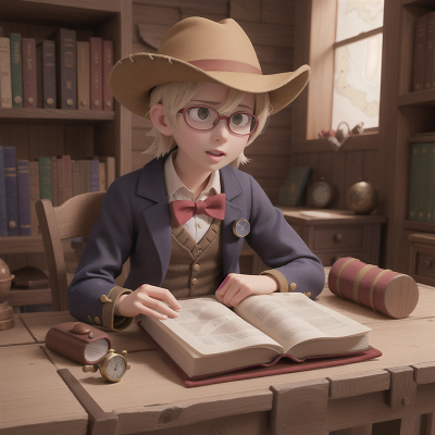 Image For Post Anime, spell book, map, cowboys, doctor, teacher, HD, 4K, AI Generated Art