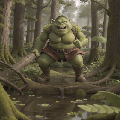 Image For Post Anime, forest, swamp, hail, scientist, ogre, HD, 4K, AI Generated Art