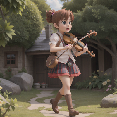 Image For Post Anime, violin, bagpipes, ogre, fairy dust, detective, HD, 4K, AI Generated Art