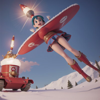 Image For Post Anime, circus, snow, flying carpet, rocket, tank, HD, 4K, AI Generated Art