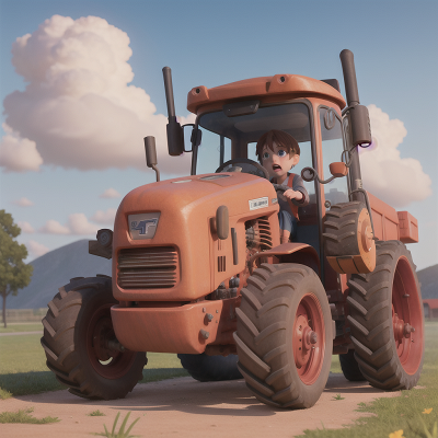 Image For Post Anime, school, crying, failure, force field, tractor, HD, 4K, AI Generated Art