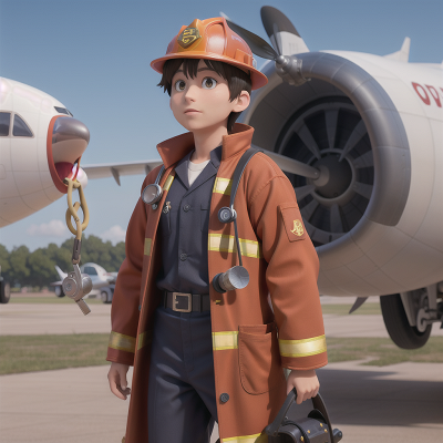 Image For Post Anime, invisibility cloak, firefighter, doctor, mechanic, airplane, HD, 4K, AI Generated Art
