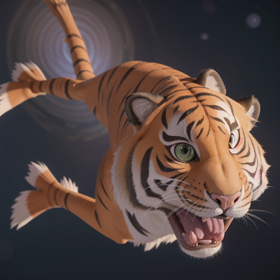 Image For Post Anime, space, fish, cat, monkey, tiger, HD, 4K, AI Generated Art