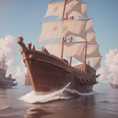 Image For Post Anime, pirate ship, sword, coffee shop, drought, flying carpet, HD, 4K, AI Generated Art