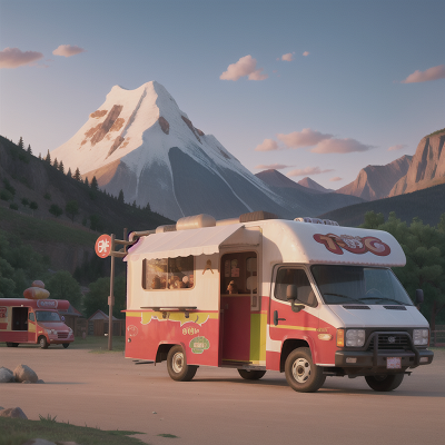 Image For Post Anime, taco truck, mountains, circus, werewolf, park, HD, 4K, AI Generated Art