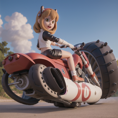 Image For Post Anime, hovercraft, demon, motorcycle, rabbit, tank, HD, 4K, AI Generated Art