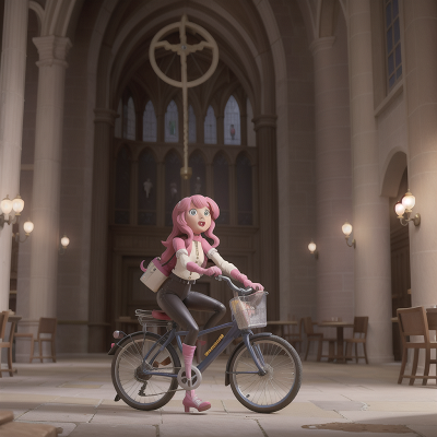 Image For Post Anime, ice cream parlor, betrayal, cathedral, robotic pet, bicycle, HD, 4K, AI Generated Art